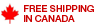 Free shipping in Canada
